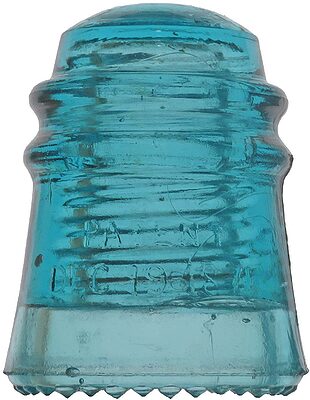 CD 120 DEC. 19, 1871, Aqua; Cool Hemingray style