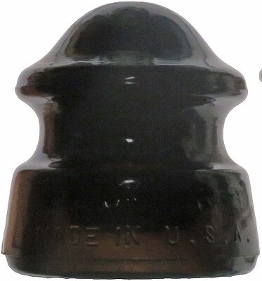 CD 168 HEMINGRAY, Dark Olive Amber; Color power glass