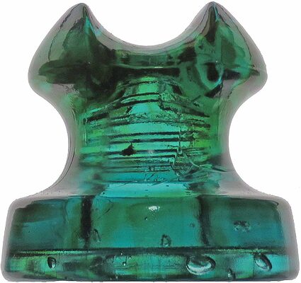 CD 272 {Unembossed}, Green Aqua; Two tone with amber swirling!