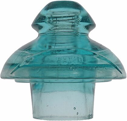 CD 288 MERSHON, Light Aqua; nice single ridge mershon