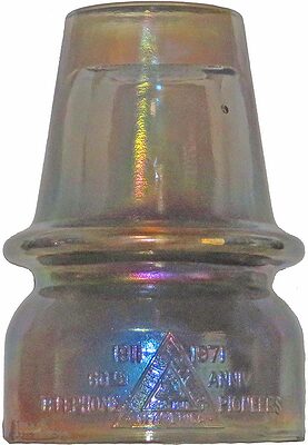 SI 810-4.000 TELEPHONE PIONEERS, Blue Carnival; "Telephone Pioneers" Commemorative