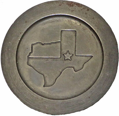 2006 Commemorative mold top, Metal; Austin TX National mold top