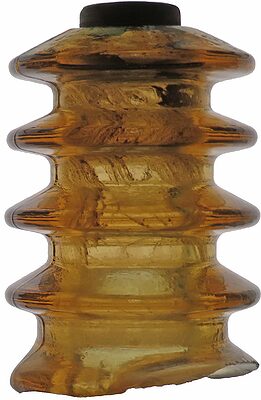{Unembossed}, Yellow Amber; Capacitor bushing specimen